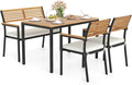 Tangkula 4 Piece Patio Dining Furniture Set, Outdoor Dining Chair Set by TANGKULA