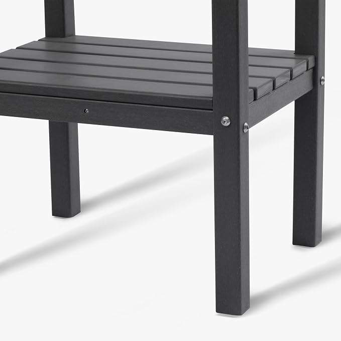 WestinTrends Malibu 36" Outdoor Adirondack HDPE 2-Tier Patio Side Table - Image 8