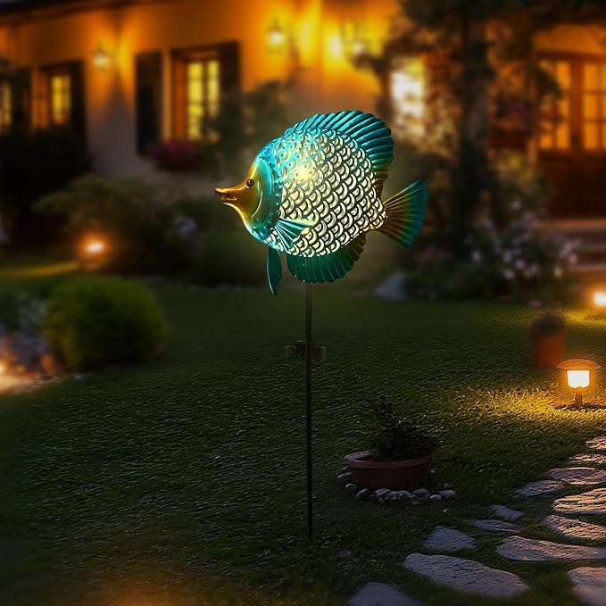 HONGLAND Outdoor Fish Solar Garden Lights - Image 7