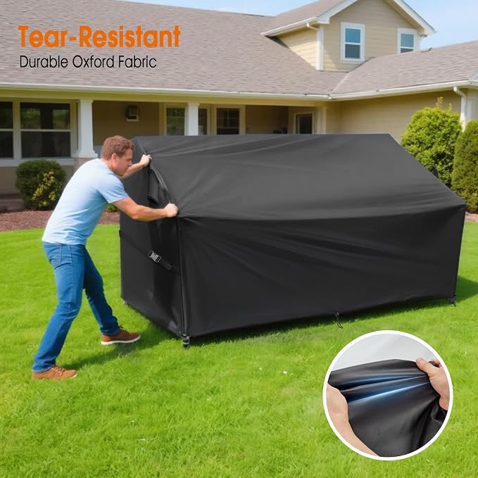 Outdoor Sofa Cover, 82 Inch Waterproof 3-Seater Paito Couch Sectional Sofa Cover - Image 6