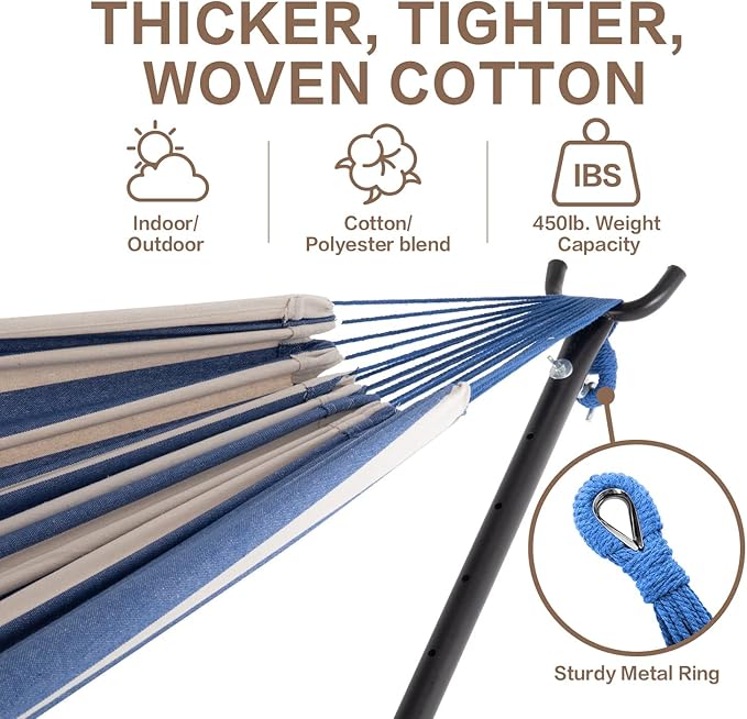 PNAEUT Double Hammocks with Stand - Image 4