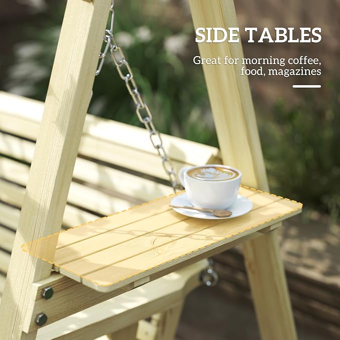Outsunny 3 Seat Porch Swing - Image 4