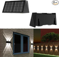 2-Pack Solar Fence Lights, Up & Down Lighting, 50LM/25LM Dual Brightness by Involux