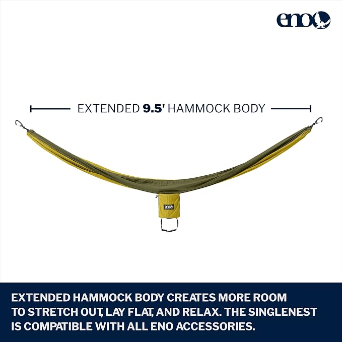 ENO, Eagles Nest Outfitters SingleNest Lightweight Camping Hammock - Image 2