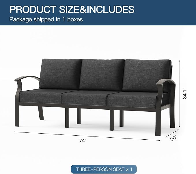Metal Outdoor Patio Furniture Set - Image 2
