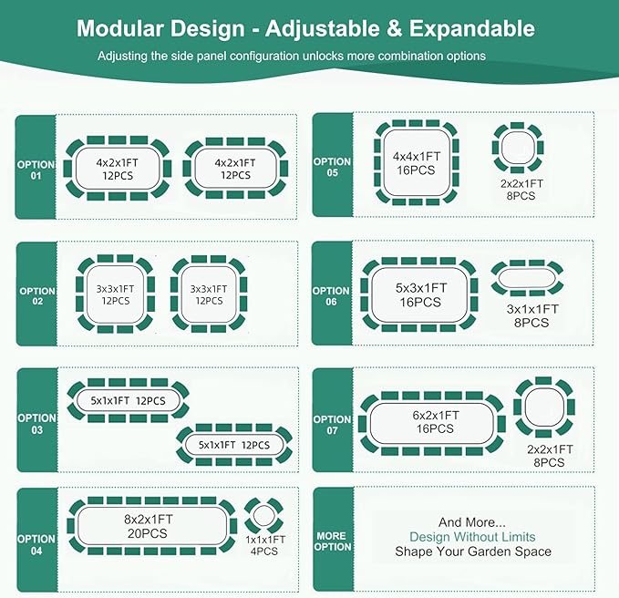 3 in 1 Galvanized Raised Garden Bed - Image 3