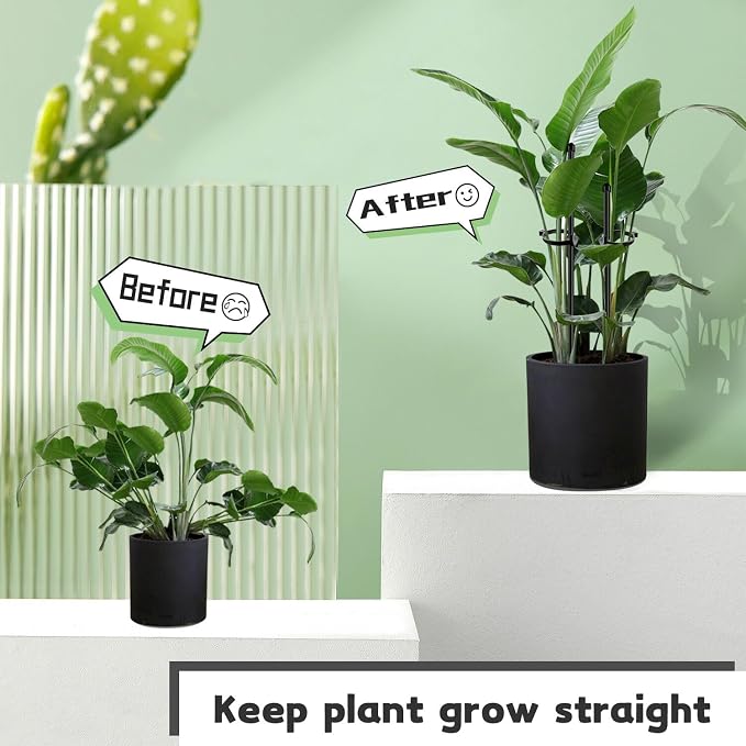 Plant Stakes 17inch &11inch SupKing Adjustable Length Plant Support Stake 16Pcs - Image 7