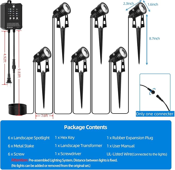 All-in-One Low Voltage Landscape Lighting, Dusk to Dawn Transformer Timer - Image 9