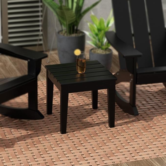 WestinTrends Ashore Outdoor Patio Modern Adirondack Side Table - Image 2