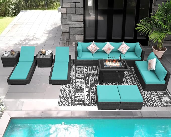 NICESOUL 13 Piece Patio Furniture Set - Image 2