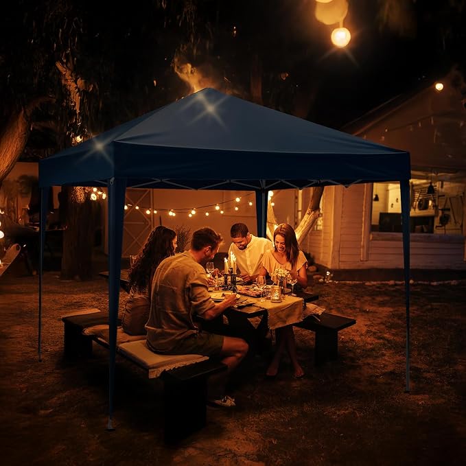 VINGLI 10x10 Pop Up Canopy Tent, Outdoor Portable Foldable Canopy - Image 7