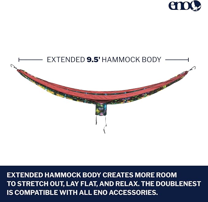 ENO, Eagles Nest Outfitters DoubleNest Lightweight Camping Hammock, 1 to 2 - Image 2