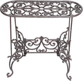 Sungmor Heavy Duty Cast Iron Potted Plant Stand Garden Table by Sungmor
