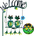 HONGLAND Solar Lights Outdoor Waterproof, Frog Swing Garden Decor, Frog by HONGLAND
