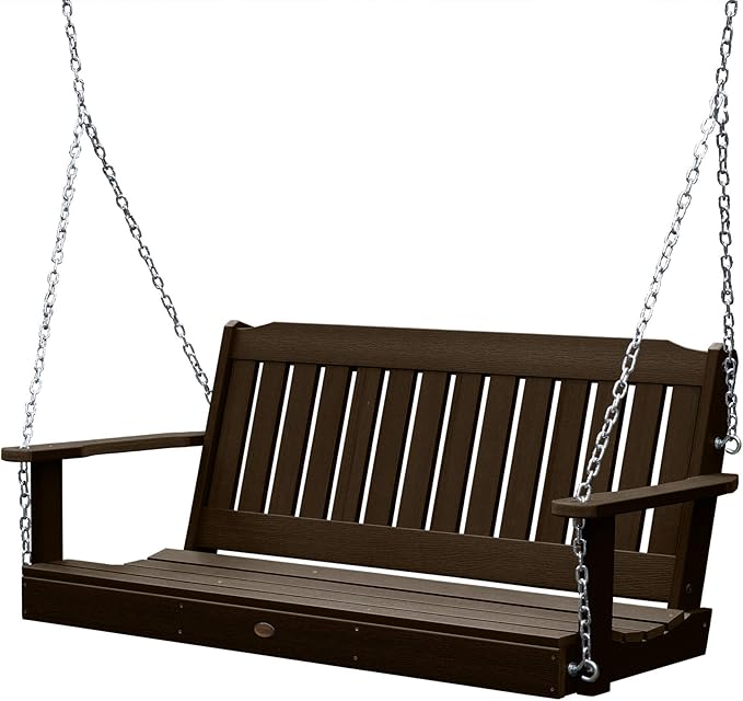 Highwood AD-PORL1-ACE Lehigh Porch Swing, 5 Feet, Weathered Acorn by highwood