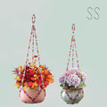 2 Pack Macrame Plant Hanger, Handmade Glass Bead Plant Hanger Colorful by Unknown