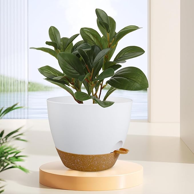 12 inch Large Self Watering Pots, Flower Plant Pots - Image 6