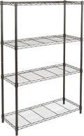 Amazon Basics 4-Shelf Adjustable Heavy Duty Steel Wire Rack Storage Shelving by AmazonBasics