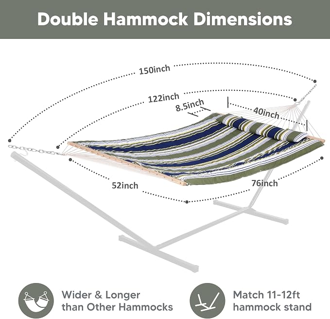 SUNCREAT Hammocks Outdoor Double Hammock - Image 4