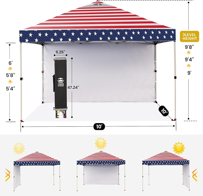 CROWN SHADES 10x10 Pop Up Canopy - Image 3