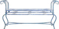 Safavieh Outdoor Collection Brielle Victorian Antique Blue Bench by SAFAVIEH