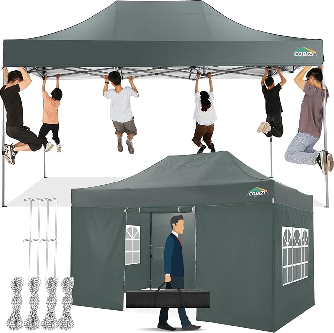 COBIZI 10x15 Pop up Canopy Tent 10x15 Canopy by COBIZI