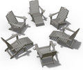 Ciokea Folding Adirondack Chair Set of 6 by CIOKEA