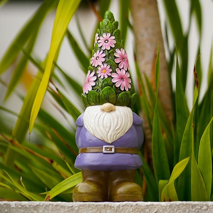 Nacome Solar Garden Outdoor Statues Gnome - Image 2