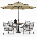 PHI VILLA 5 Piece Outdoor Dining Set by PHIVILLAThepioneerofcomfortablehouseholdsupplies
