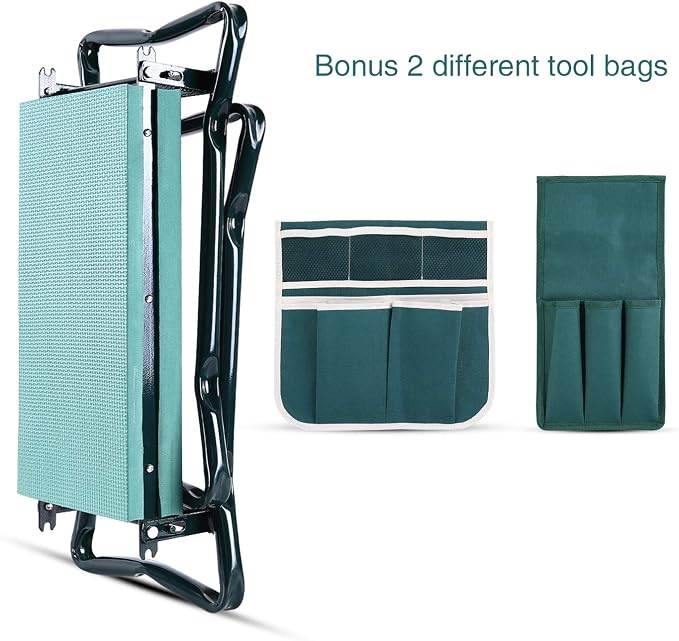 Ohuhu Garden Kneeler and Seat, Heavy Duty Garden Stool - Image 5