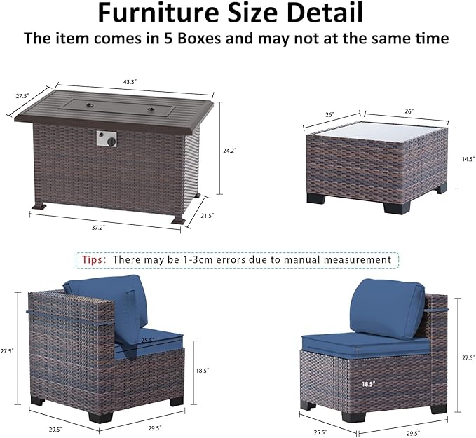 11 Pieces Patio Furniture Set - Image 2
