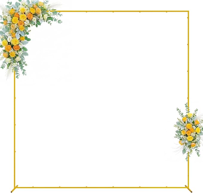 Wokceer Wedding Arch Backdrop Stand Square 8 x 8 FT Wedding Arches by Wokceer