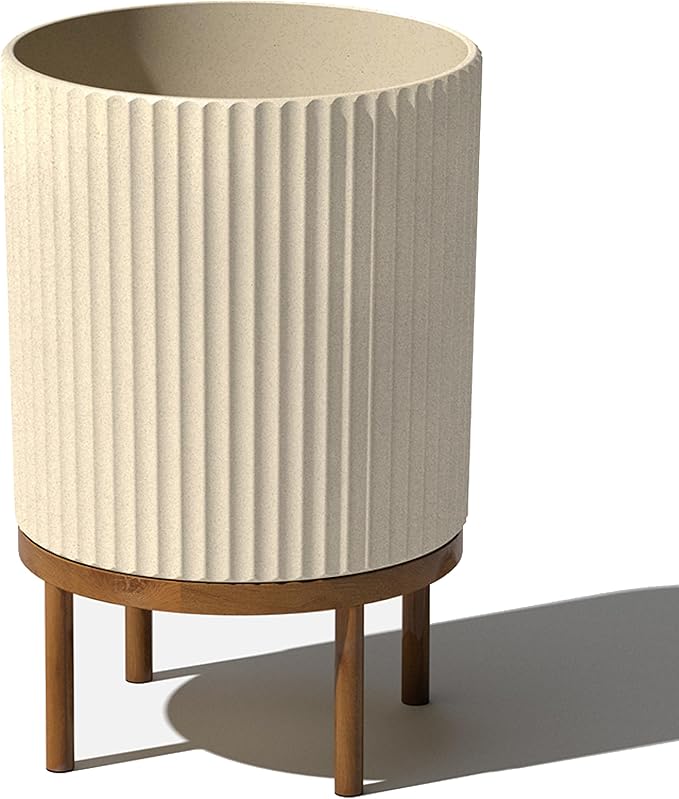 Veradek Demi Series Round Planter w/ Stand by VeradekOutdoor