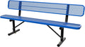 8 Feet Steel Park Bench for Outside, Outdoor Bench by Sunnibety