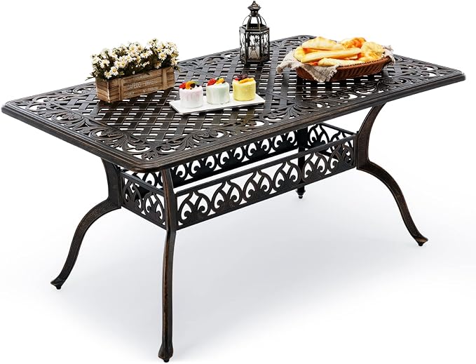 Outdoor Patio Dining Table by Attliahome