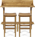 Christopher Knight Home Caribbean Outdoor Acacia Wood Balcony Bar Set, 3-Pcs Set by ChristopherKnightHome