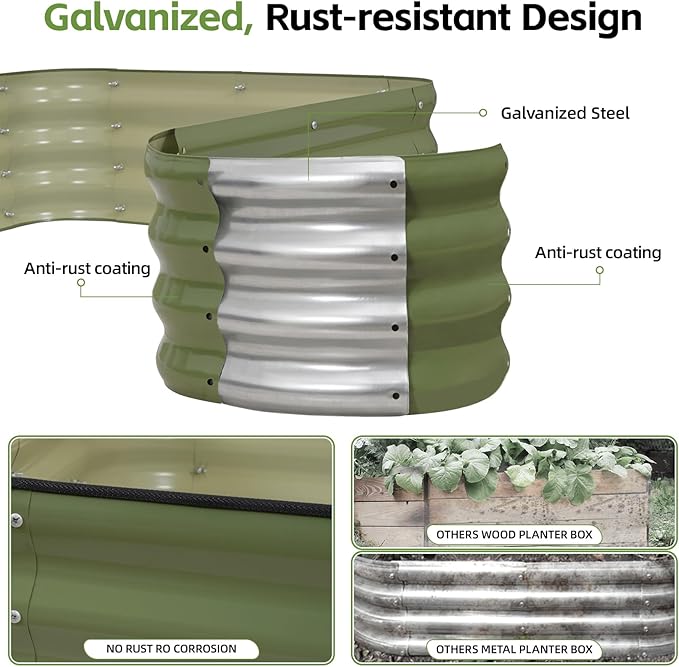 4-in-1 Modular Raised Garden Bed Kit - Image 4