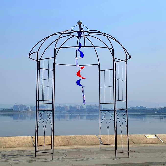 Metal Gazebo Pergola Pavilion Arbor Arch Trellis French Style - Image 8
