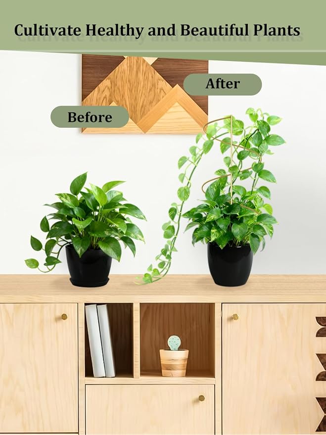 4 Pack Small Wavy Trellis for Potted Plants Indoor, 15 in Garden Trellises for - Image 5