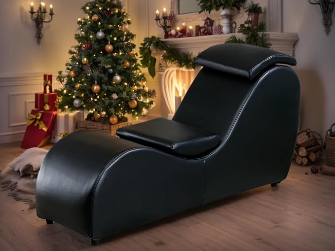 ijuicy Yoga Chair for Adults, Faux Leather Chaise Lounge - Image 7
