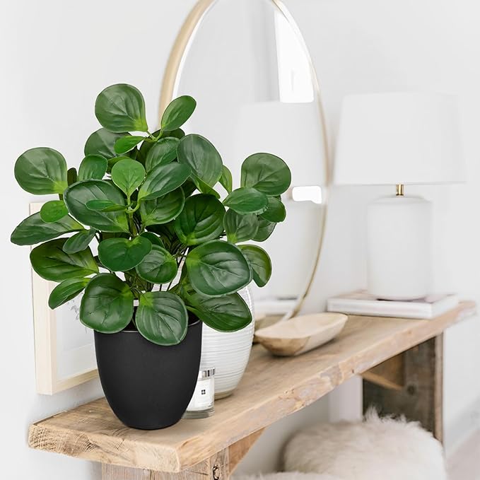 14.5" Artificial Plants Indoor Home Decor, Fake Potted Silk Plants - Image 4