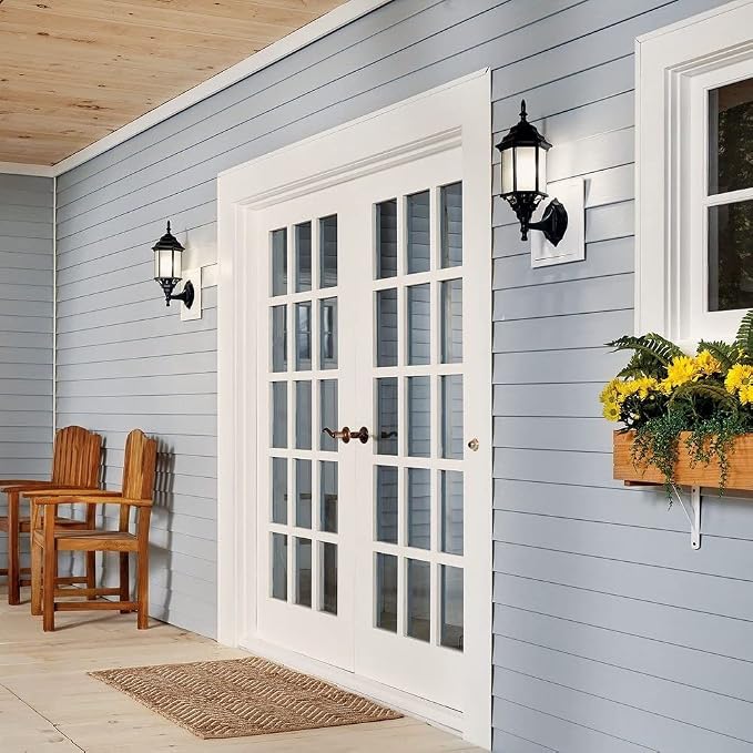 Kichler Chesapeake 17" Outdoor Wall Light in Black, 1-Light Exterior Porch Light - Image 8