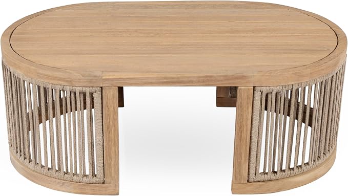 Christopher Knight Home Buekaz Outdoor Acacia Wood Coffee Table - Image 5