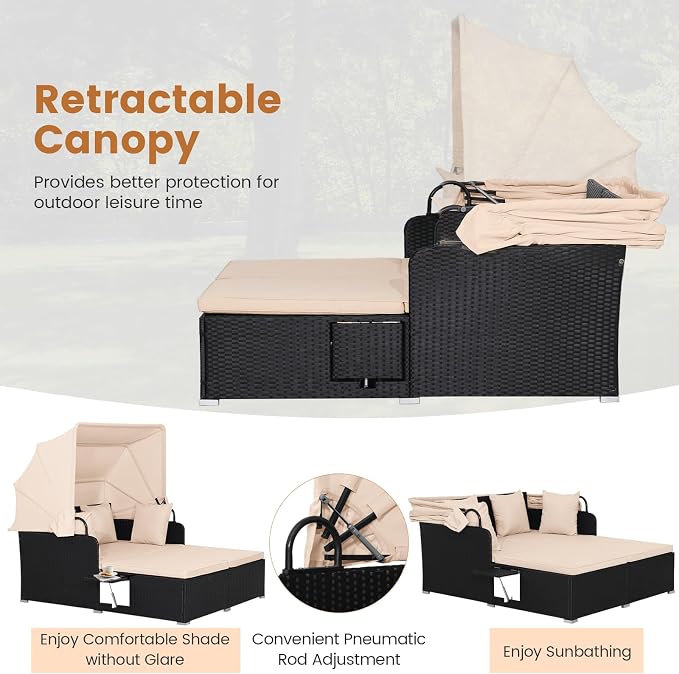 RELAX4LIFE Patio Outdoor Daybed - Image 4