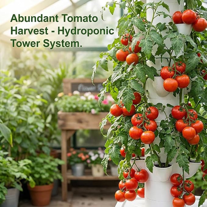 Vertical Hydroponic Tower Garden Growing System - Image 4