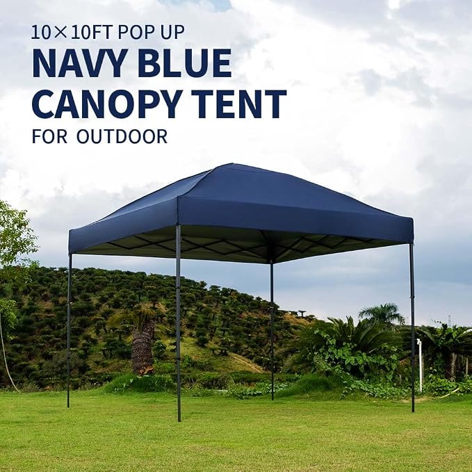 10x10 Pop Up Canopy Tent with 2 Sidewalls, Easy Up Canopy Upgraded Outdoor - Image 9