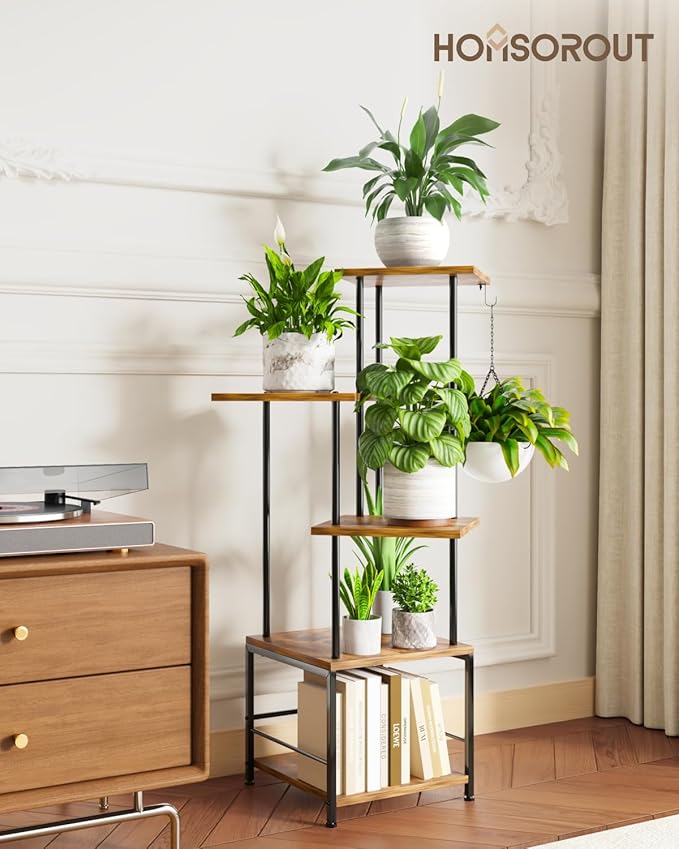 Plant Stand Indoor, 5-Tier Tall Plant Stand Indoor, Metal Plant Shelf - Image 4
