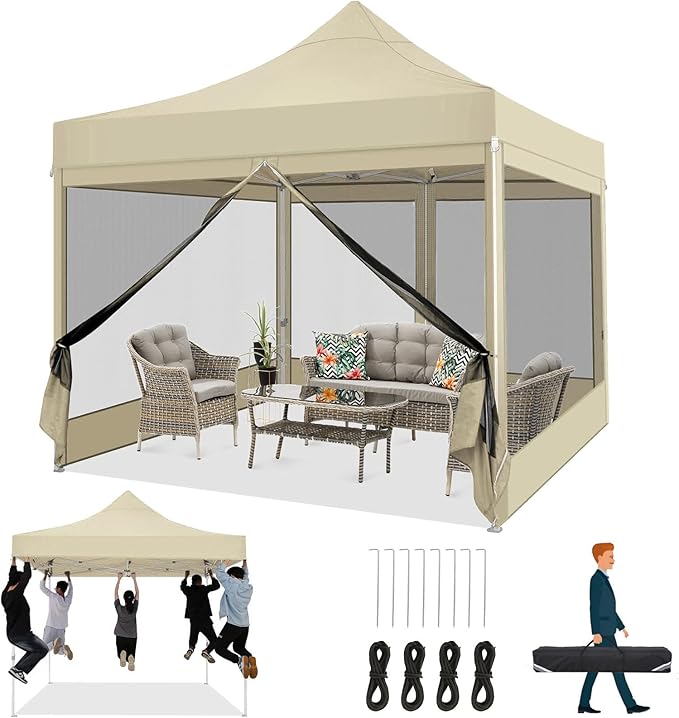 COBIZI 10x10 Heavy Duty Pop Up Canopy Tent by COBIZI