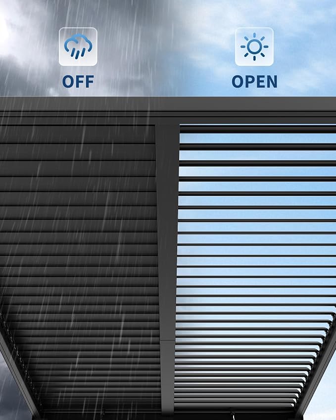 Garvee Louvered Pergola - Image 5