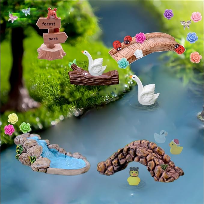45 Pcs Resin Mini Garden Accessories - Image 7